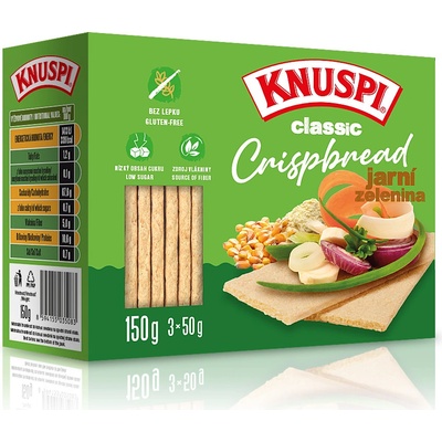 Knuspi Classic Crispbread Jarní zelenina 150 g