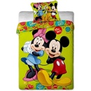 Jerry Fabrics Obliečky Mickey a Minnie green bavlna 140x200 70x90