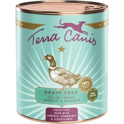 Terra Canis Grain Free Kachna s dýní jahodami & černým bezem 6 x 800 g