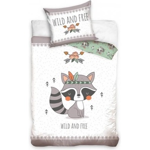  Детски двулицев спален комплект от 2 части Wild and free (Double-sided cotton bedding Wild and free)