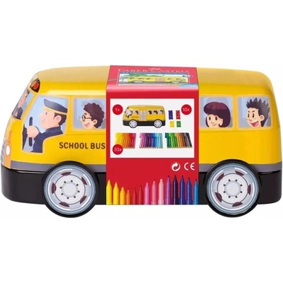 Faber-Castell Dětské fixy Connector plechový autobus 33 ks 155532