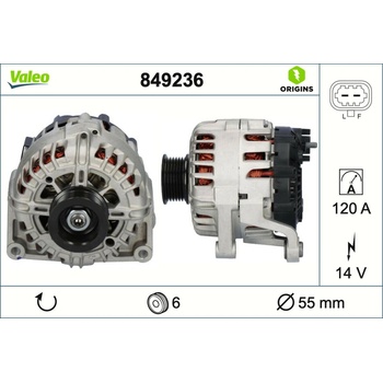 Alternátor VALEO 849236