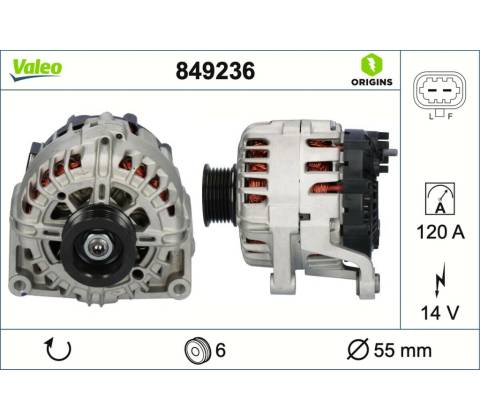 Alternátor VALEO 849236