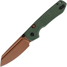 Vosteed Raccoon(TLL&MS Blade) 14C28N Copper Dune,Green Micarta A2929