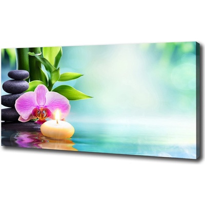 Foto obraz na plátne Orchidea bambus 100x50 cm
