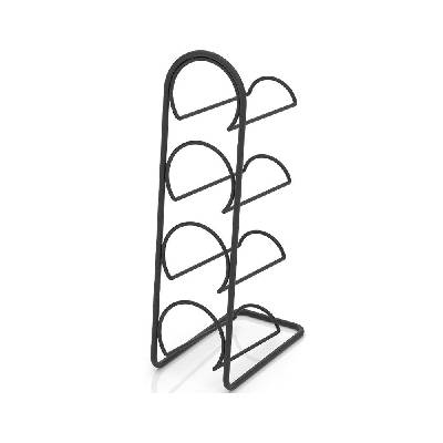 Поставка за вино tekno tel tr mg 024b, 4 бутилки, 12х43х22 см, Матово черно (9999150125)