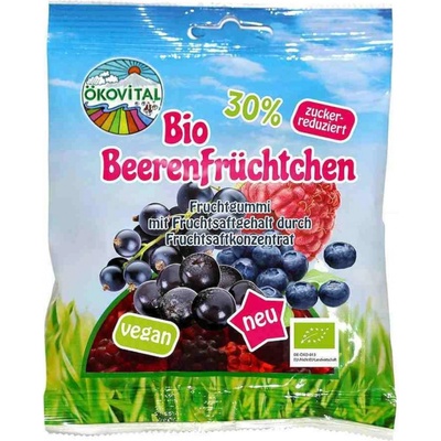 Ökovital Bonbóny ovocné Veggie Beerenfrüchten bez želatiny BIO vegan 80 g