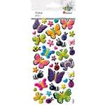 TITANUM Stickers convex butterflies, ladybugs mix 37pcs