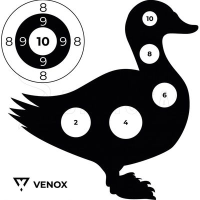Terč Venox 14x14cm Kačica
