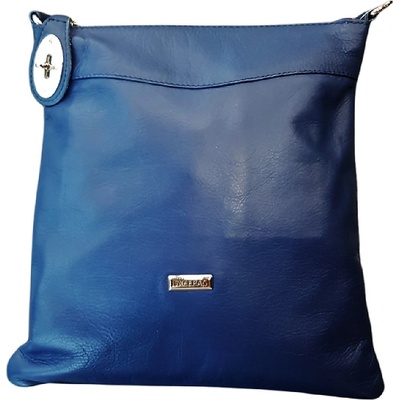 Facebag kožená crossbody kabelka 7009/45 modrá