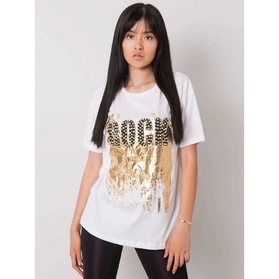 DÁMSKE TRIČKO S POTLAČOU ROCK HB TS 3066 70 WHITE