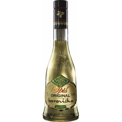Spiš Originál Borovička 40% 0,5 l (čistá fľaša)