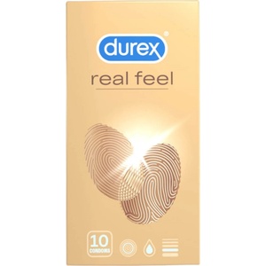 Durex Real Feel - презерватив без латекс (10 бр. ) - lovesexshop