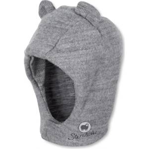 Sterntaler Детска зимна шапка (beanie) Sterntaler Kid's Scarf Hat Wool with Ears Beanie - Silber Melange - размер 47 cm (904-2478-0215)