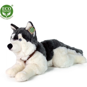 Eco-Friendly Rappa pes husky s obojkom ležiaci 60 cm