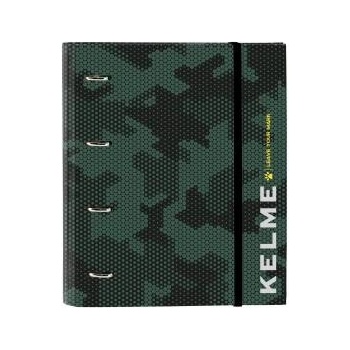 KELME Папка с пръстени Kelme Camo Черен Зелен 27 x 32 x 3.5 cm