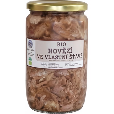 Ekofarma Babiny Bio hovězí ve vlastní šťávě 700 g