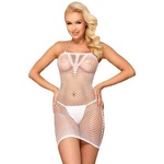 JSY Секси мрежеста рокля с презрамка "sexy body white