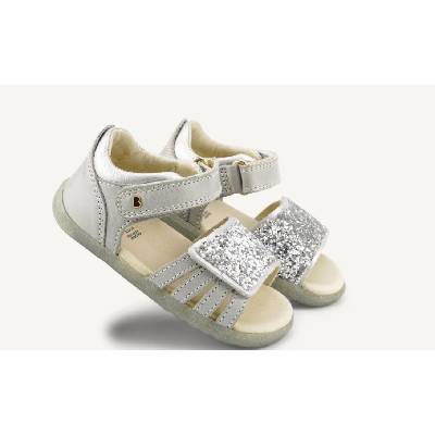 Bobux: Step up Gem: Сандали за прохождане Silver Sparkle (733302-20)