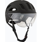 uvex Велосипедна каска UVEX Stride Visor black matt/litemirror silver