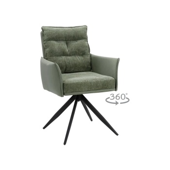 Carmen Трапезен стол conway - маслено зелен od