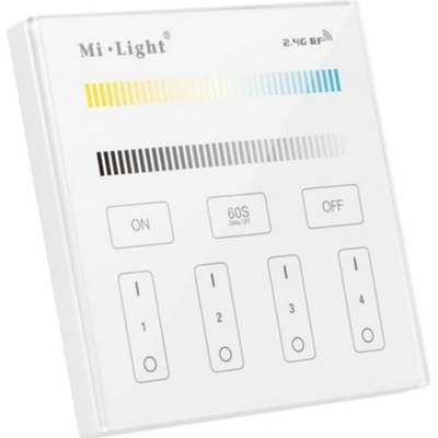 RF nástěnný ovladač Mi-LIGHT MLT2 pro CCT pásky - na 230V