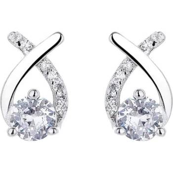 Silenti Jewelry Сребърни обеци "Извивка