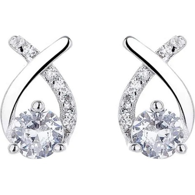 Silenti Jewelry Сребърни обеци "Извивка