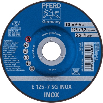 Pferd Brusný kotouč 125 x 7,2 x 22,23 mm 4007220470251