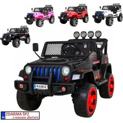 Elcars Elektrické auto Jeep Raptor DRIFTER 4x4 Červená