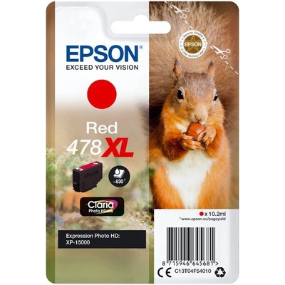 Epson original ink C13T04F54010, 478XL, red, 10.2ml (C13T04F54010)