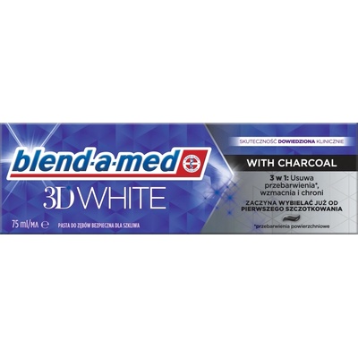 Blend-a-med Паста Blend-a-med 3D с бял въглен 75 мл