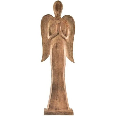 INDECOR Anděl 23 x 7 x 78 cm, mangové dřevo INDECOR X13062 – Sleviste.cz