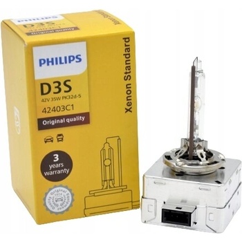 Philips Xenon Standard D3S 42V 35W 1 ks / Autožárovka Xenon / patice PK32d-5 (8727900378283)