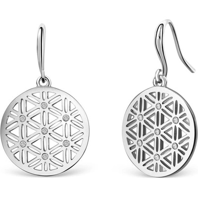 Crystalp Módne náušnice s kryštálmi Flower of Life 40086.CRY.R