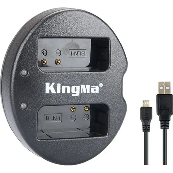 KingMa Зарядно за батерия BLX-1 USB Dual за Olympus OM-1 OM-5
