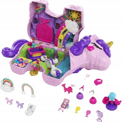 MATTEL Fisher-Price Polly Pocket Unicorn Party hracia súprava bábiky Polly a Purple