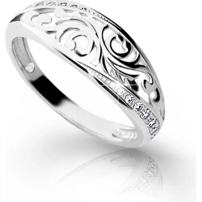 Cutie Jewellery prsteň z bieleho zlata so zirkónmi Z6902-2133 10 X 2