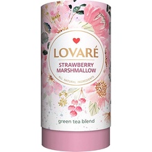 Lovaré STRAWBERRY MARSHMALLOW sypaný zelený čaj s příchutí 80 g