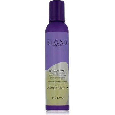 Inebrya BLONDesse No-Yellow Mousse 250 ml балсам за възстановяване и блясък на изрусена коса унисекс
