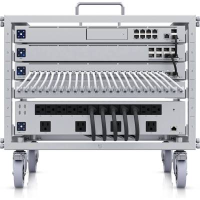 Ubiquiti Сървърен шкаф Ubiquiti - Toolless Mini Rack, 6U, сребрист (U-RACK-6U-TL)