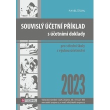 Souvislý účetní příklad s účetními doklady 2023