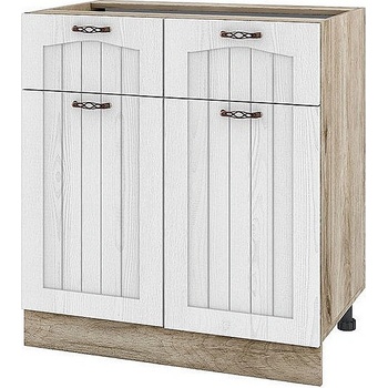 ИРИМ Долен кухненски шкаф Сити АРФ-Бяло фладер-04-26 80 см