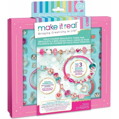 Make It Real Make It Real Sada pro výrobu náramků, růžová – Hledejceny.cz