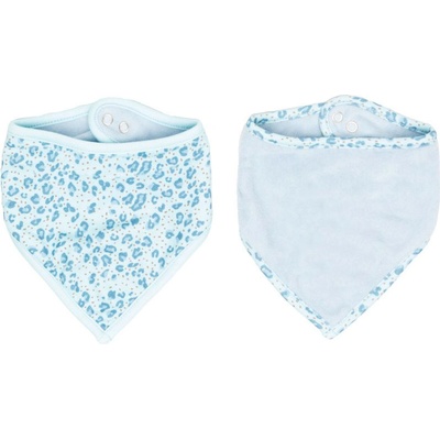 Bebe-Jou Bandana slintáček Bébé-jou Leopard Blue 2ks – Hledejceny.cz