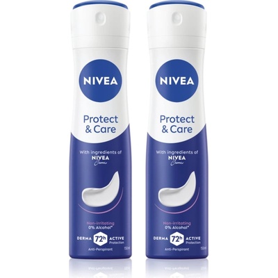 Nivea Protect & Care антиперспирант-спрей изгодна опаковка