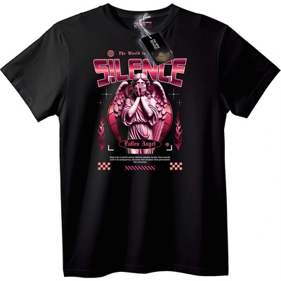 Тениска Мълчалив Паднал Ангел - 3XL, Black