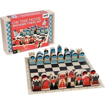 Petit Collage Drevený šach v pohybe