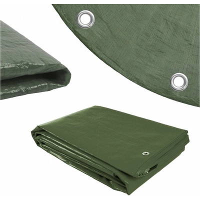 Procraft plachta nepremokavá okrúhla s okami 5,5 m 120 g/m² zelená PCR5966