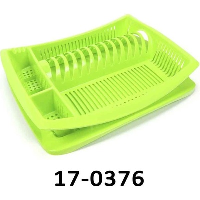 Odkapávač na nádobí NOVA - zelená - 470 x 380 x 90 - MIKAWI 17-0376-ze